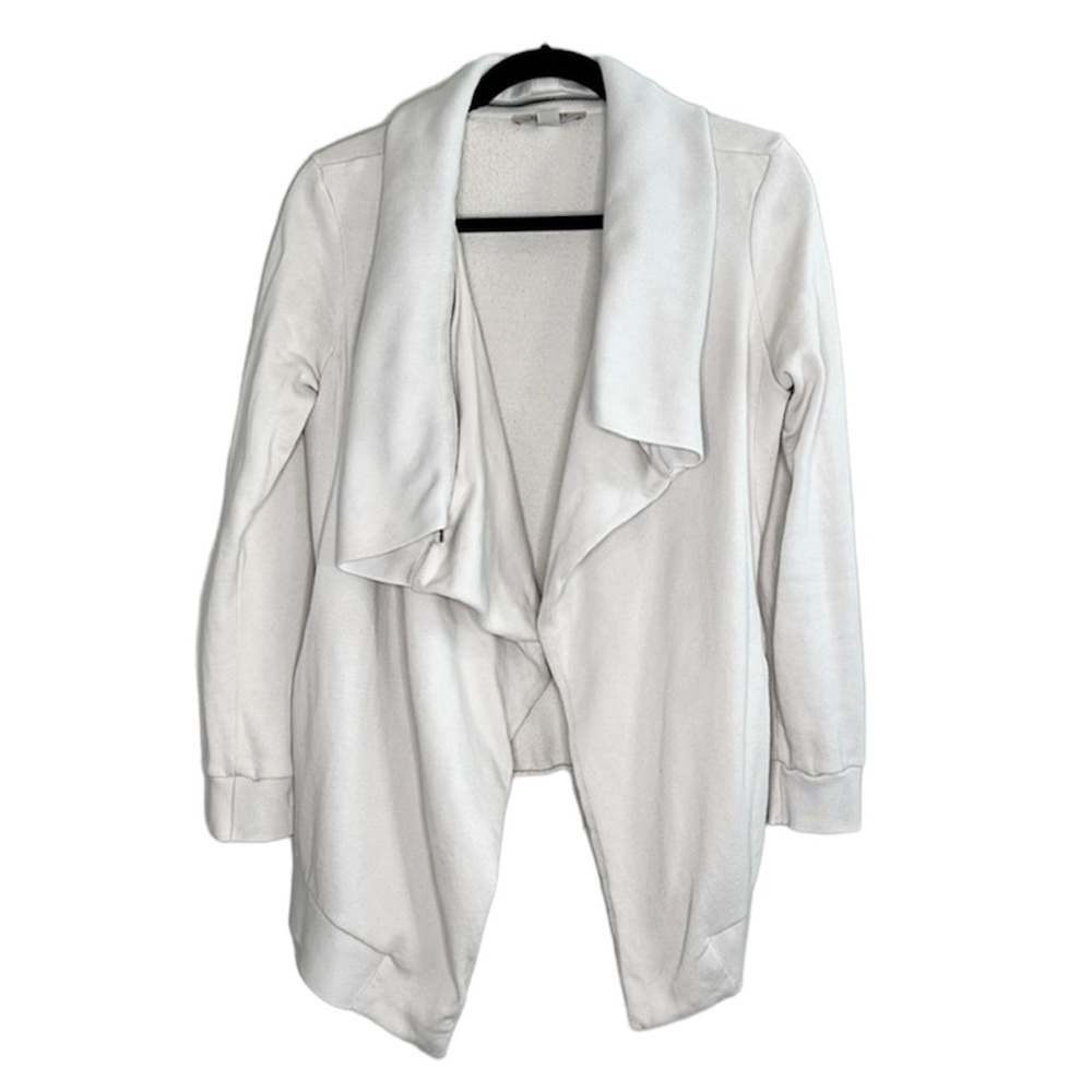 ALLSAINTS Edgy Dahlia Asymmetric Open front Statement collar Sweatshirt Cardigan
